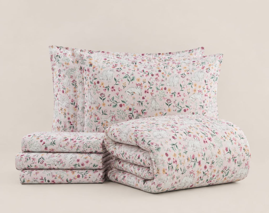 Floral Printed Bed Sheet Set