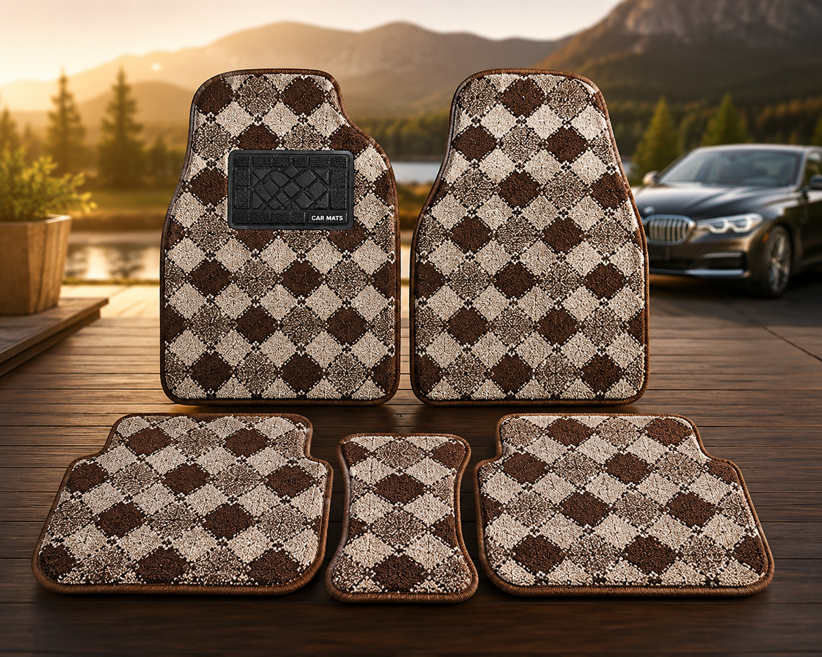 Premium Universal Car Floor Mats – 5 Piece Set